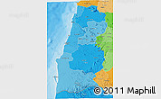 Political Shades 3D Map of Namibe