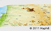 Physical Panoramic Map of Camacuio