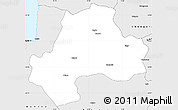 Silver Style Simple Map of Camacuio