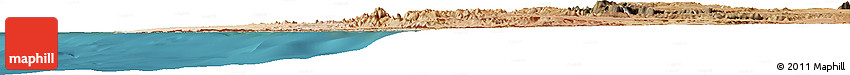 Satellite Horizon Map of Namibe