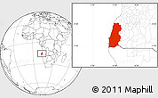 Blank Location Map of Namibe