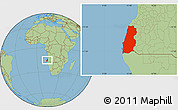 Savanna Style Location Map of Namibe