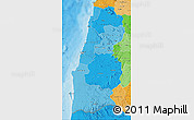 Political Shades Map of Namibe