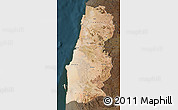 Satellite Map of Namibe, darken