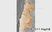 Satellite Map of Namibe, desaturated