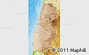 Satellite Map of Namibe, physical outside