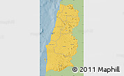 Savanna Style Map of Namibe, single color outside