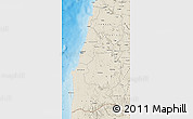 Shaded Relief Map of Namibe