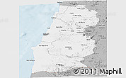 Gray Panoramic Map of Namibe