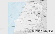 Silver Style Panoramic Map of Namibe