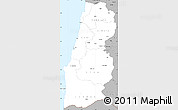 Gray Simple Map of Namibe