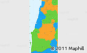 Political Simple Map of Namibe