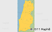 Savanna Style Simple Map of Namibe