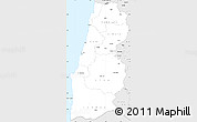 Silver Style Simple Map of Namibe