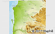 Physical 3D Map of Tombua