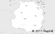 Silver Style Simple Map of Virei