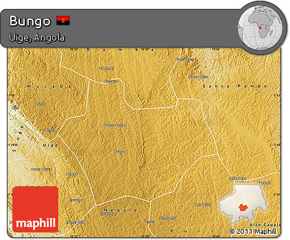 Physical Map of Bungo