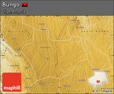 Physical Map of Bungo