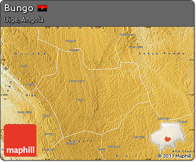 Physical Map of Bungo