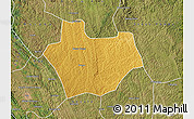 Physical Map of Bungo, satellite outside