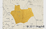 Physical Map of Bungo, shaded relief outside
