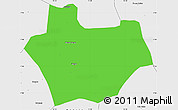 Political Simple Map of Bungo, single color outside, borders and labels