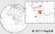 Blank Location Map of Damba