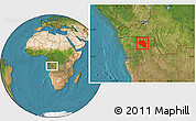 Satellite Location Map of Damba