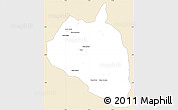 Classic Style Simple Map of Damba, single color outside