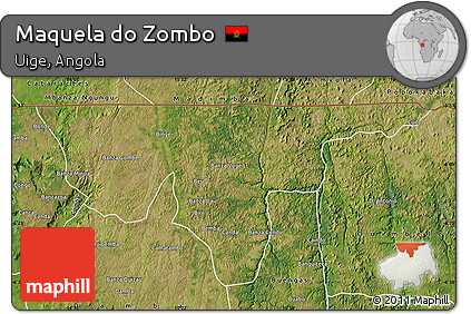 Satellite Map of Maquela Do Zombo