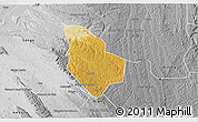 Physical 3D Map of Mucaba, desaturated