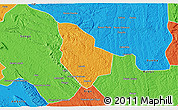 Political 3D Map of Mucaba