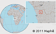 Gray Location Map of Mucaba