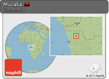 Savanna Style Location Map of Mucaba