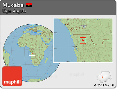 Savanna Style Location Map of Mucaba