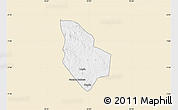 Classic Style Map of Mucaba, single color outside