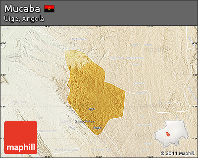 Physical Map of Mucaba, lighten