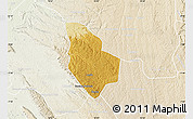 Physical Map of Mucaba, lighten
