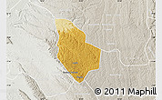 Physical Map of Mucaba, lighten, semi-desaturated
