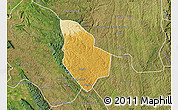 Physical Map of Mucaba, satellite outside