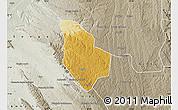 Physical Map of Mucaba, semi-desaturated
