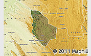 Satellite Map of Mucaba, physical outside