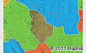 Satellite Map of Mucaba, political outside