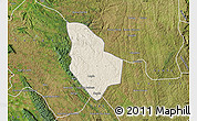 Shaded Relief Map of Mucaba, satellite outside