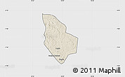 Shaded Relief Map of Mucaba, single color outside