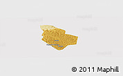Physical Panoramic Map of Mucaba, cropped outside