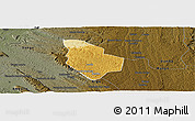 Physical Panoramic Map of Mucaba, darken