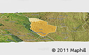 Physical Panoramic Map of Mucaba, satellite outside
