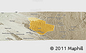 Physical Panoramic Map of Mucaba, semi-desaturated
