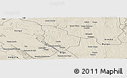 Shaded Relief Panoramic Map of Mucaba